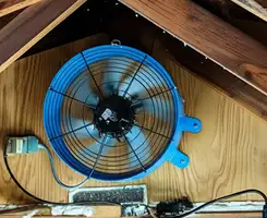 attic fan services with installed attic ventilation fan system in Chula Vista, CA